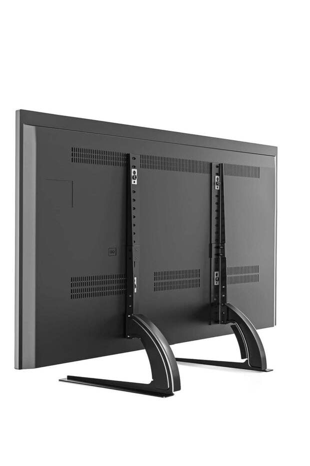 Universal TV Stand Tabletop Mount by 5Rcom: Supports 22 to 65 inch Flat Screen TVs, Adjustable Height