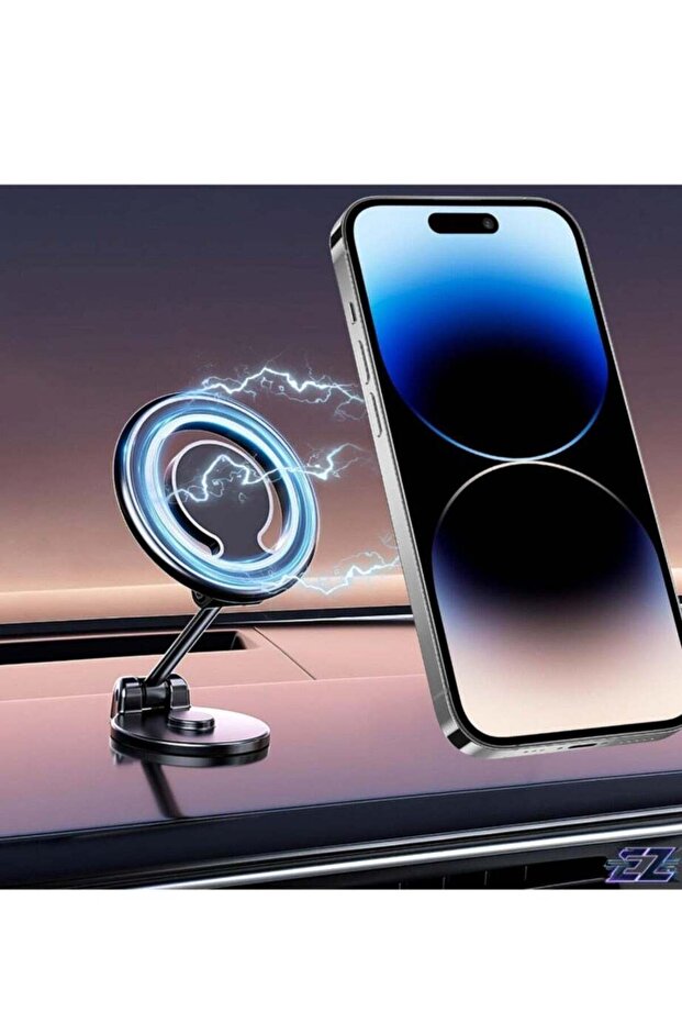 Magnetic Car Mount – 360° Rotation All-Metal Magnetic Phone Holder, Strong Magnets for iPhone 15/14/13 Pro Max Plus