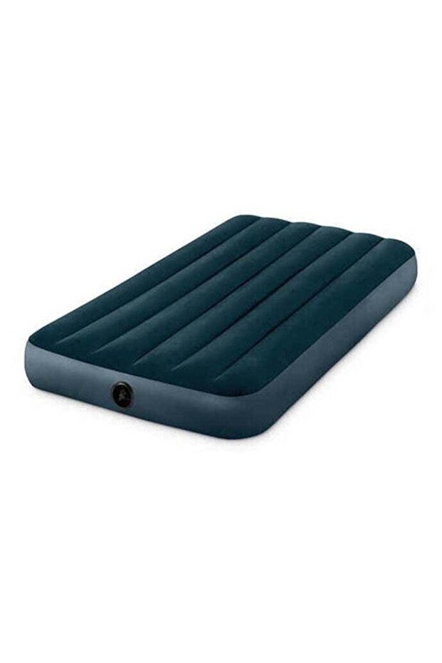 64732 Inflatable Dream-Snarled Green Single Airbed – Flocked Mattress for Indoor & Outdoor Use