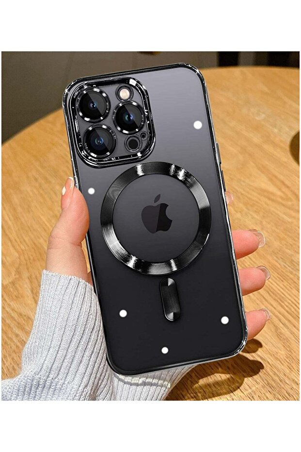 Magnetic Phone Case Compatible with iPhone 15 Pro max Case, Camera Lens Full Protection, Non-Yellowing Shockproof Ultra Slim Silicone Cover Support Wireless Charging