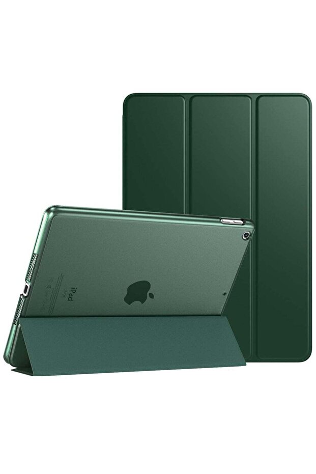iPad 10.2 Case - Compatible with 9th/8th/7th Gen (2021/2020/2019) - Slim Hard PC Smart Cover - Dark Green