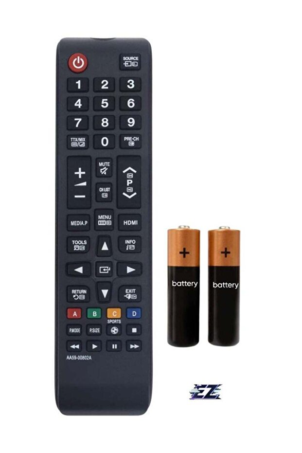New Replacement Remote Control AA59-00802A for Samsung LED TV UA32F4020, UA32F5000, UA32F4000, UA32F4001 – Includes Battery