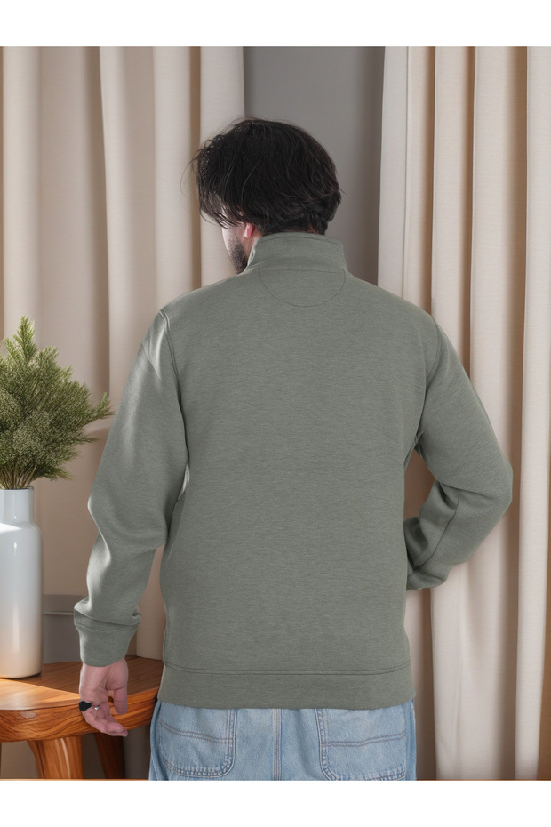 Mens High Neck Polyester Jacket - 2