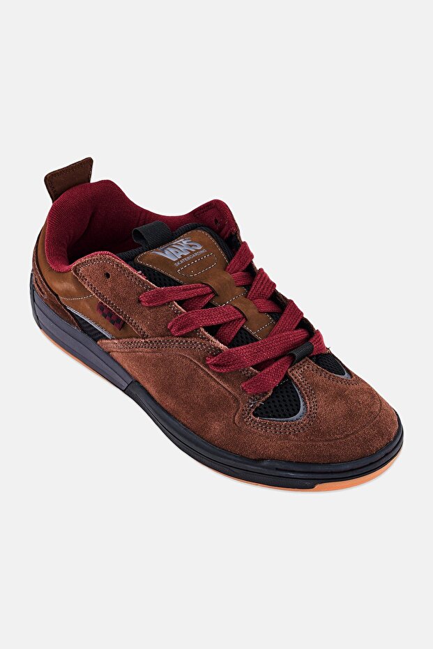 Men Mixxa Lace Up Skate Board Shoes, Dark Brown