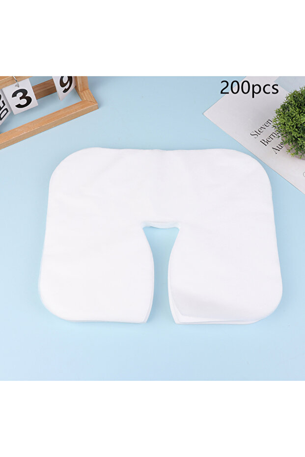 200pcs **100/200Pcs SPA Face Massage Pad Beauty Salon Massage Headrest Pad Disposable Cotton Pillow