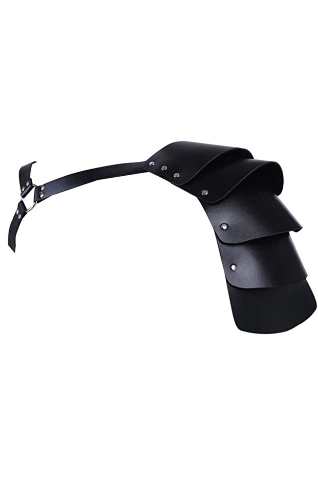StyleC 1PCS Medieval Knight Belt Cape Men's Renaissance Half Shoulder Cloak Scarf Buckle Armor Retro