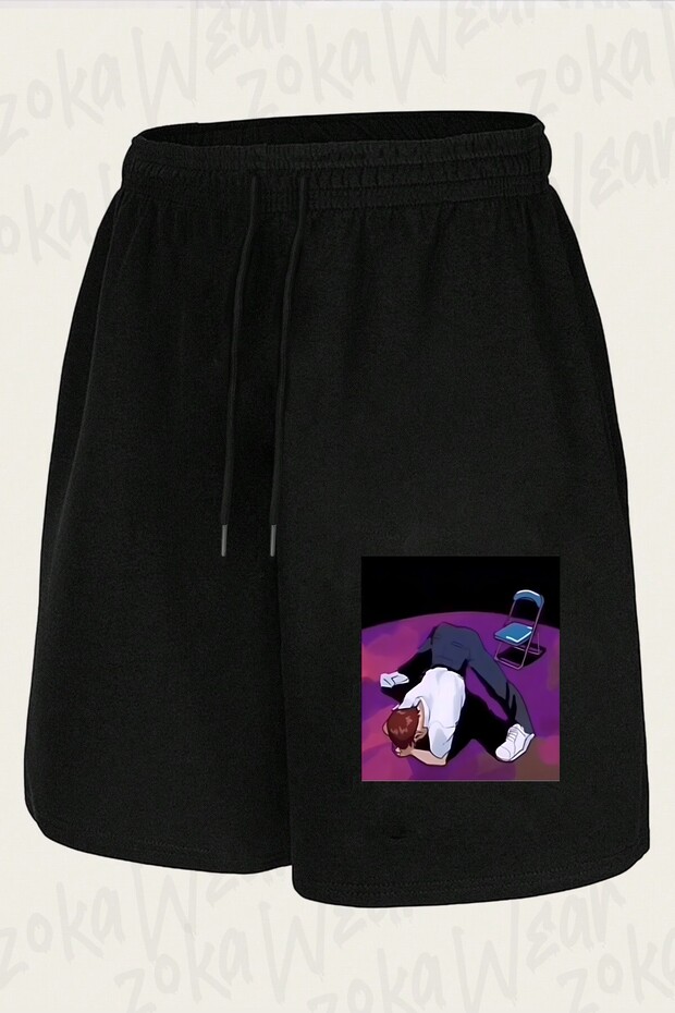 Unisex Someone Help Shinji Design Printed Shorts