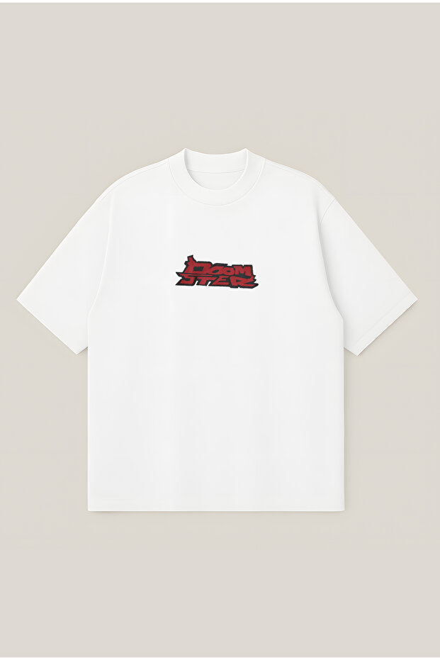 Doomster Printed Oversize Boxy Cut Unisex 100% Cotton Printed Tshirt | Streetwear