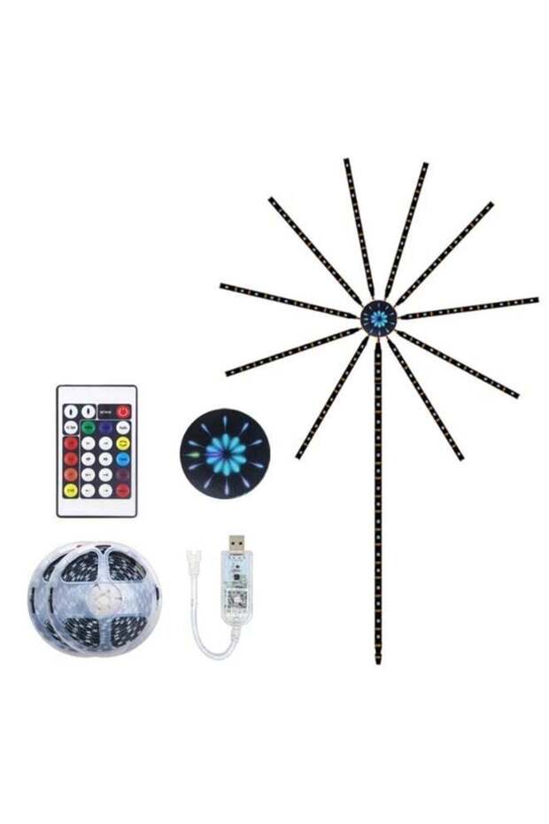 Smart LED Firework Lights - RGB Decorative Firework String Lights with App & Remote Control