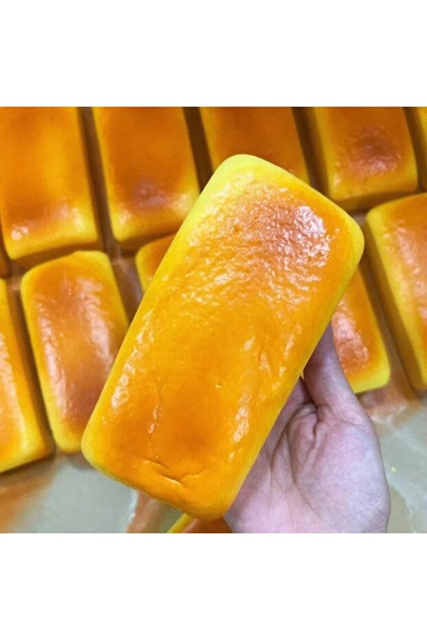 1Pc 1Pc Cheese Cake Bread Squishy Toy Slow Rising Grilled Rice Cake Slow Rebound Squeeze Toy Stress