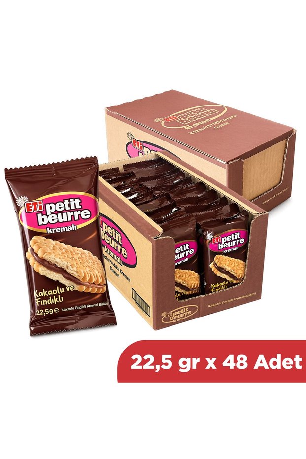 Cocoa Hazelnut Cream Petibor Biscuits 22.5 Gr X 48 Pieces