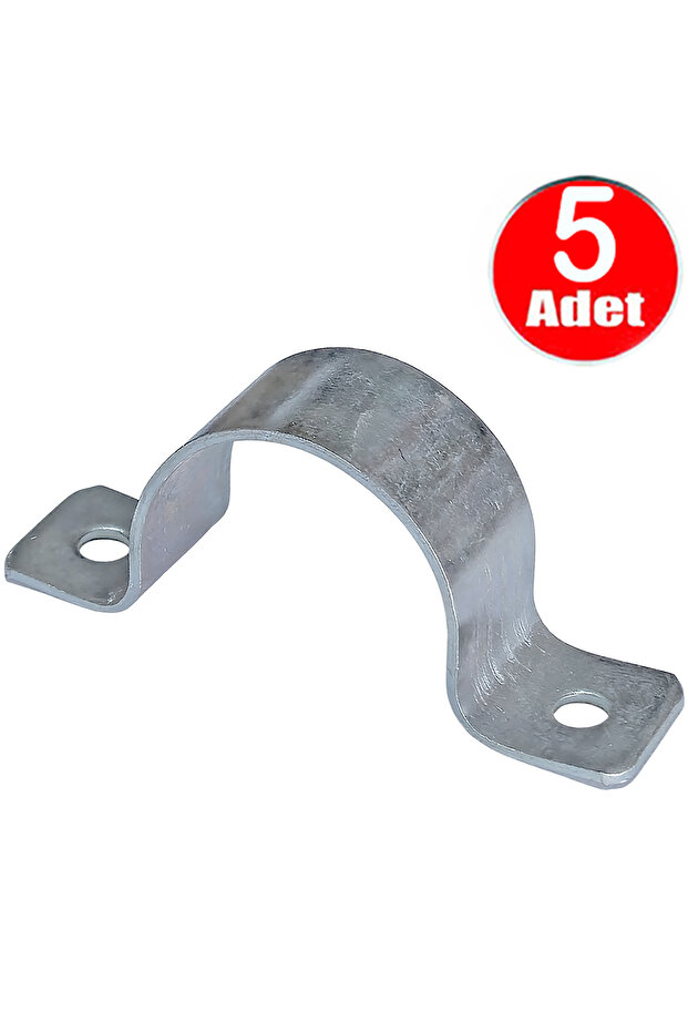 No:8 Double Sheet Metal Cable Clamp 35mm Iron Bridge Metal Pipe Holding Binding Clamp -5Pcs
