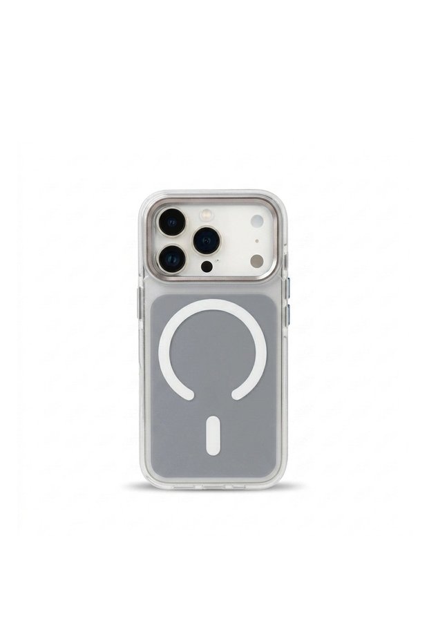 iPhone 15 Pro Max Magsafe Compatible Premium Silicone Case with Transparent Edges – Shock Absorbing Protection