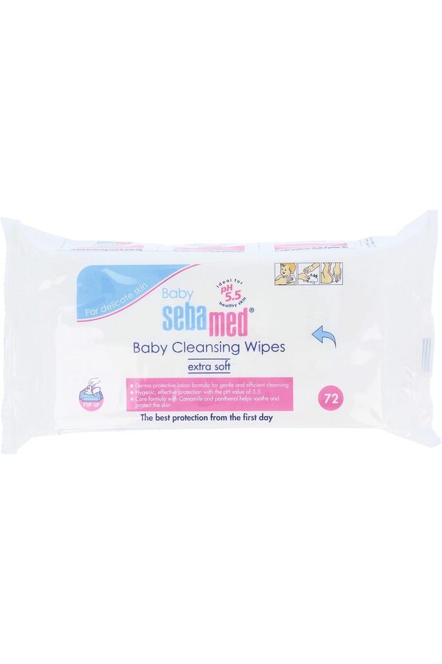 Baby Cleansing Wipes Extra Soft Wipes 72pcs