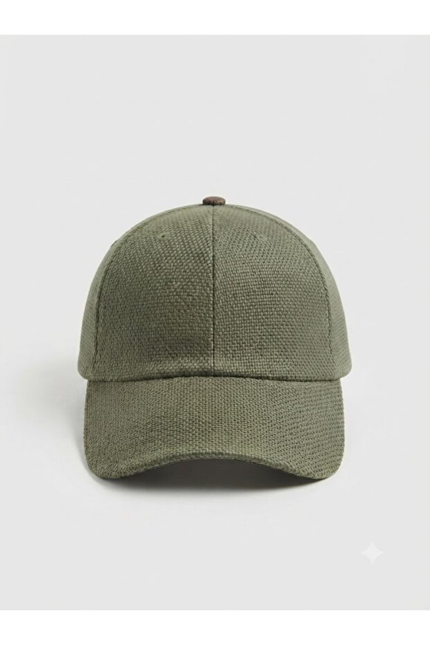 Straw Premium 100% Natural Paper Woven Cap Hat - Breathable Sustainable Minimalist Baseball Cap