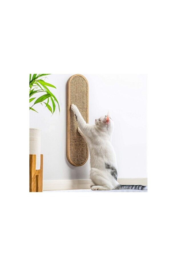Wooden Wall-Mounted Cat Scratching Board, Stylish and Practical Design