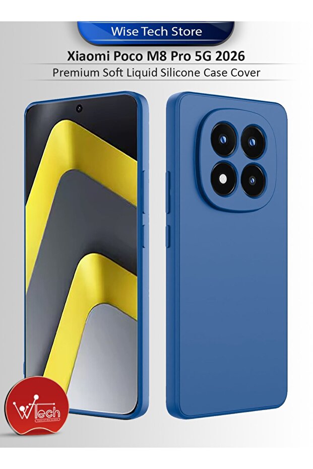 Xiaomi Poco M8 Pro 5G 2026 Premium Soft Liquid Silicone Case Cover