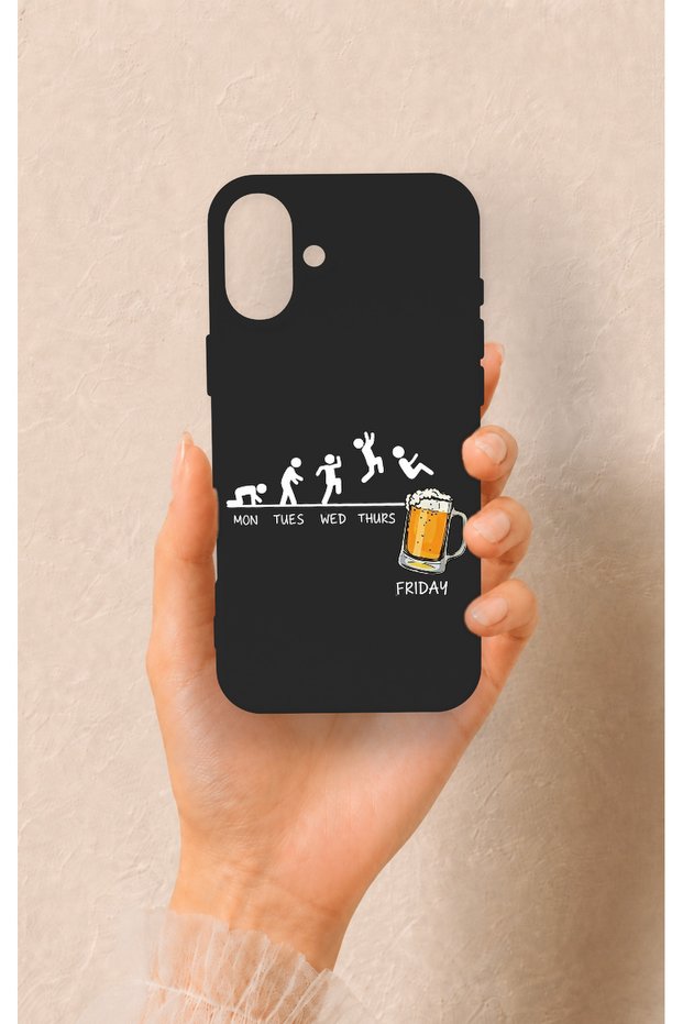 iPhone 16 Plus Compatible Fun Day Friday Patterned Silicone Case