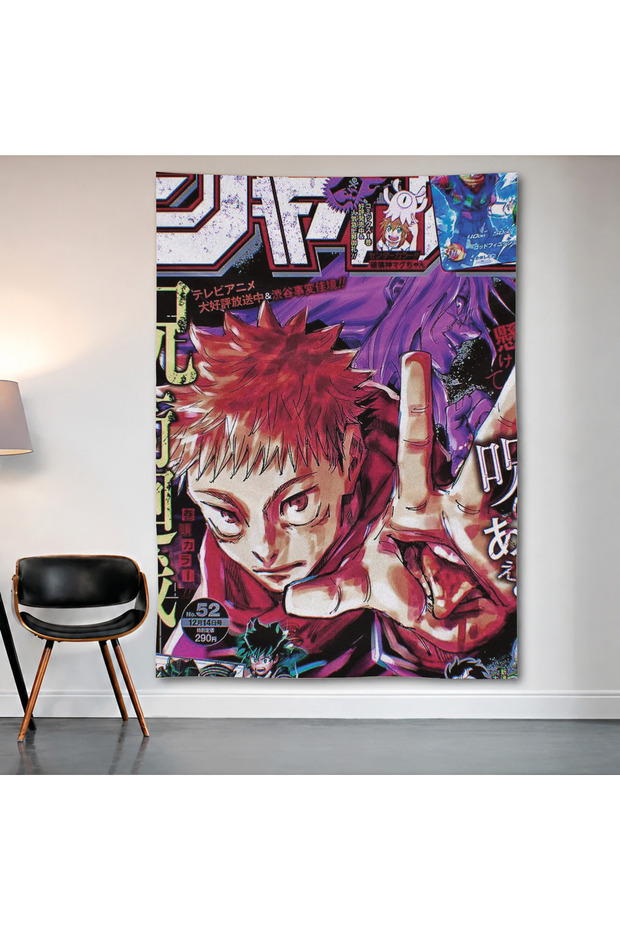 Jujutsu Kaisen Ryomen Sukuna Wall Covering Wall Tapestry First Quality Satin Fabric Poster