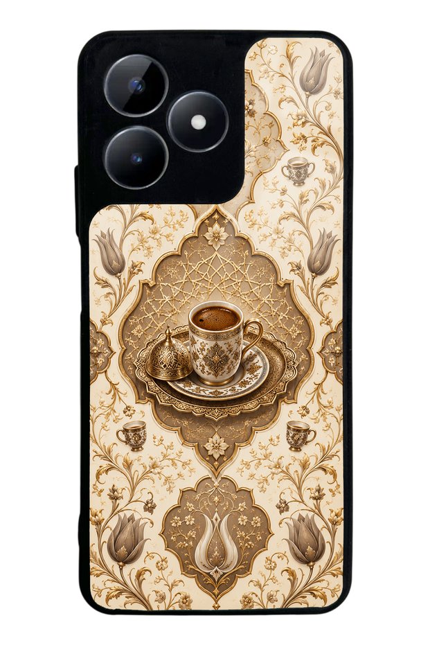 Realme C53 Ivory Ottoman Coffee Design Glossy Phone Case