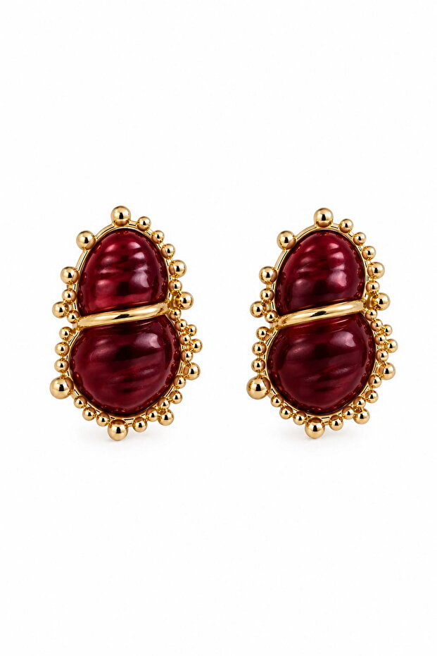 Women's Earrings Pearlescent Cocoon Model Non-Tarnish Earrings