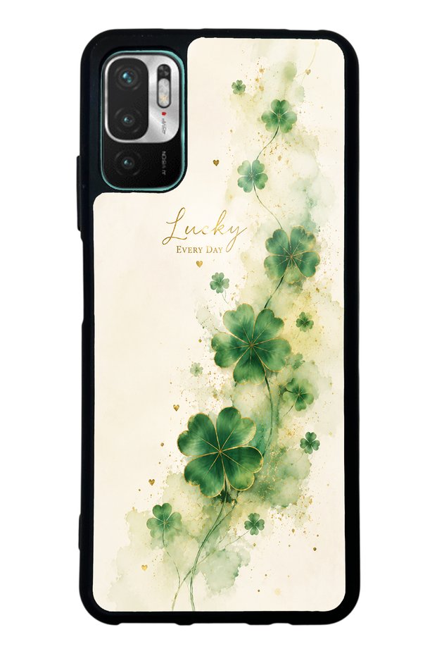 Xiaomi Redmi Note 10 5g Lucky Clover Whisper Design Glossy Phone Case