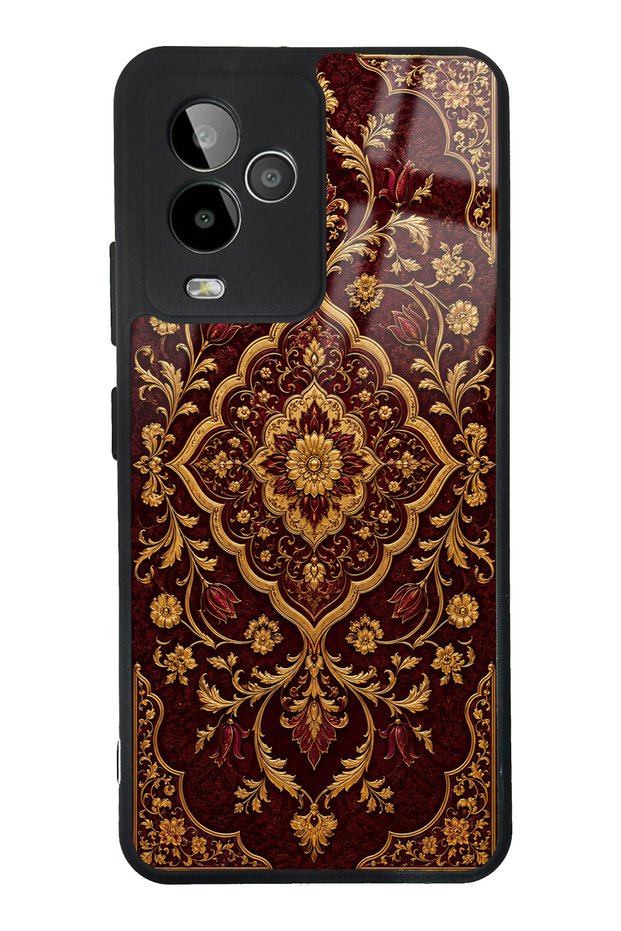 Gm 24 Pro Burgundy Ottoman Gold Design Glossy Phone Case