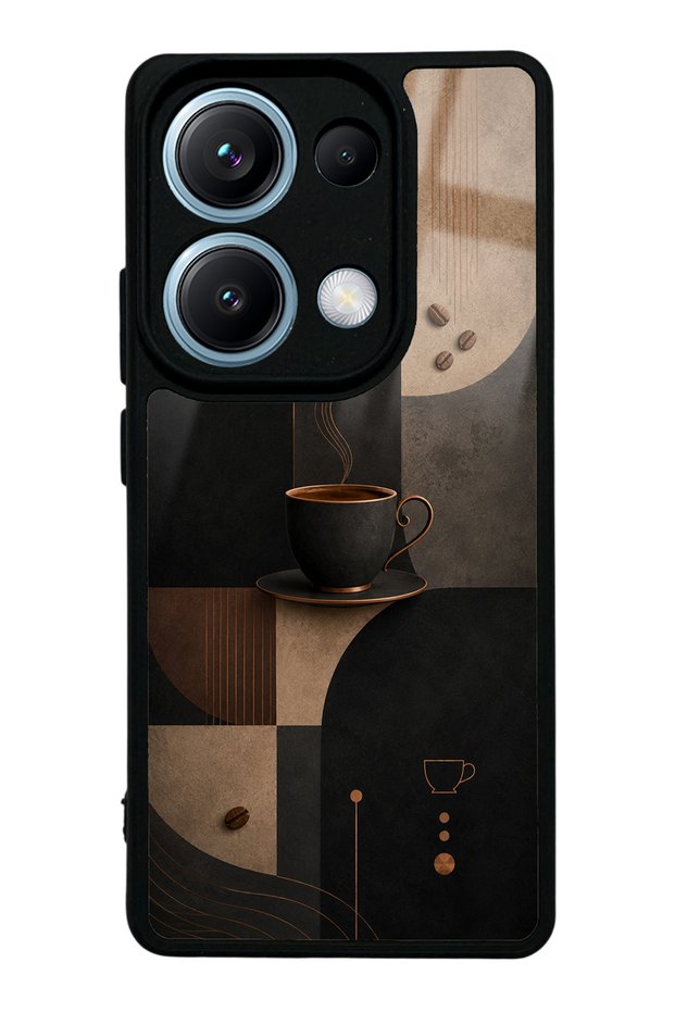 Xiaomi Redmi Note 13 Pro 4g Black Mocha Coffee Design Glossy Phone Case