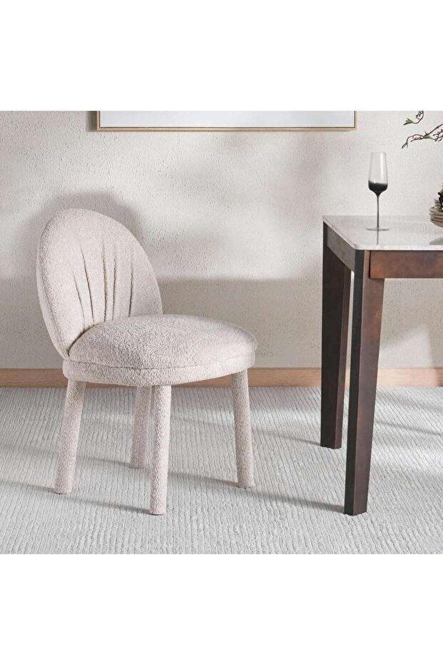 BENZO DINING CHAIR UPHOLSTERED - BEIGE