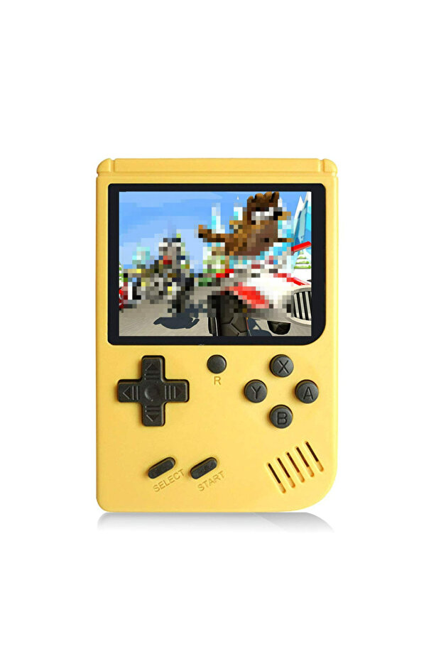 جهاز ألعاب محمول صغير SUP-Yellow- بشاشة ملونة 3.0 بوصة، وحدة تحكم ألعاب محمولة باليد بتصميم كلاسيكي