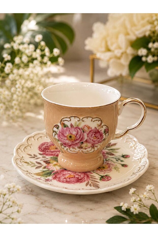 6-Person Porcelain Sabina Coffee Cup