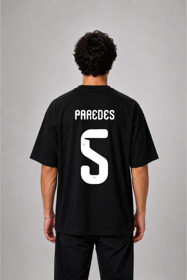 Argentina World Cup Leandro Paredes Printed Cotton Black T-Shirt T-Shirt
