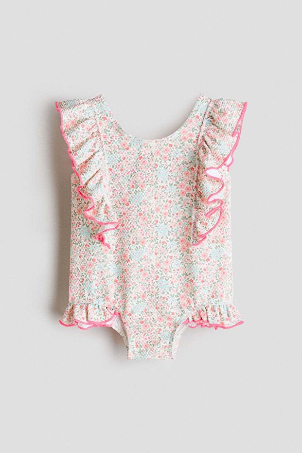 Frill-trimmed swimsuit