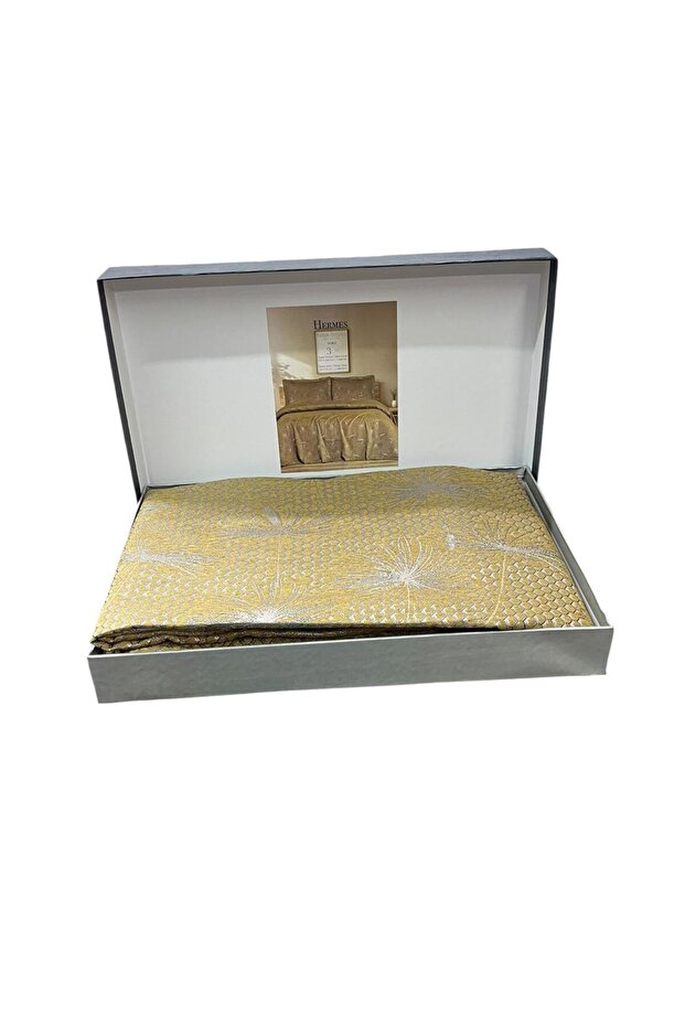 Yellow Jacquard 3-Piece Pique Set in Gift Box