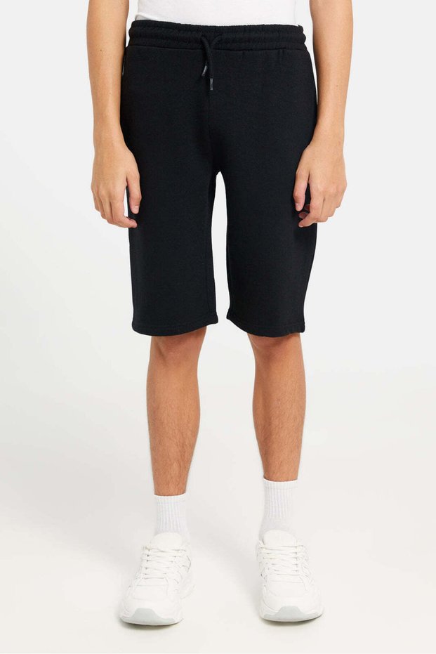 Senior Boys Black Active Shorts
