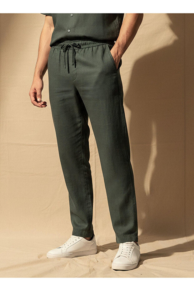 LINEN STRAIGHT JOGGER