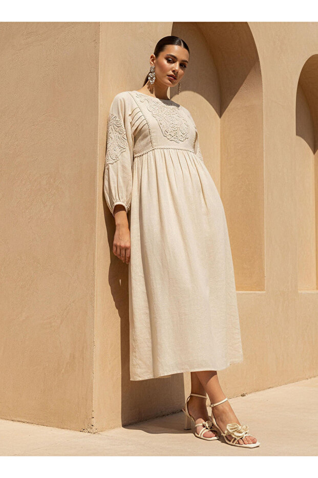 CRINKLED LUREX DRESS