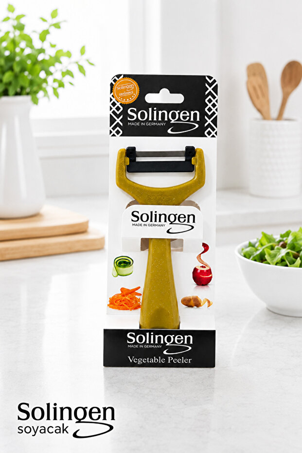 Solingen Vegetable and Fruit Peeler Stainless Steel Sharp Blade Ergonomic Potato Carrot Cucumber Apple Peeler