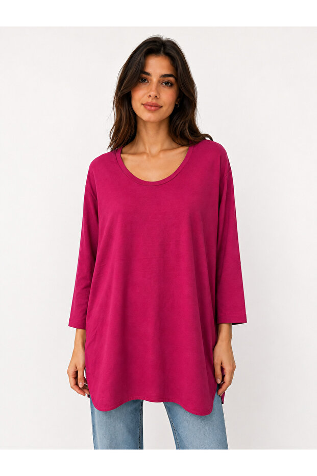 Women's Relaxed Fit Long Sleeve Regular Length Viscose Blouse