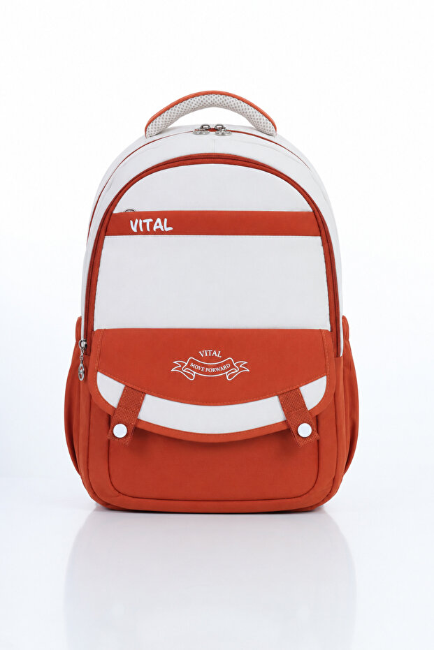 Modern Line Unisex School Bag (Waterproof Fabric)