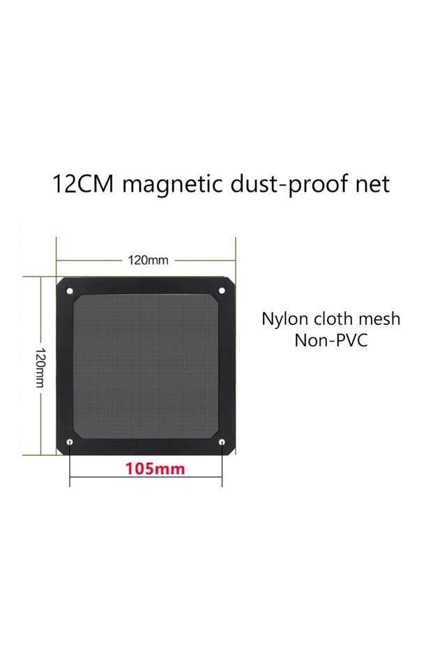APWIKOGER 2PCS Black 12cm 80mm 90mm 120mm 140mm PC Chassis Cooling Fan Dust Filter 1-5PCS Magnet Dus