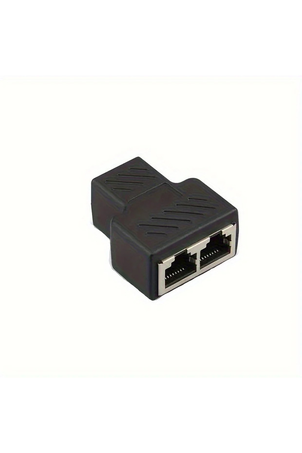 1PC Network Splitter Double Cable 1 To 2 Way LAN RJ45 Ethernet Port Extender Plug Connector Adapter