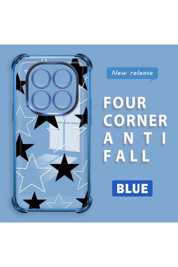 Redmi Note 14 Pro 4g Compatible Transparent Back Four Corners Reinforced Impact Protection Silicone Case