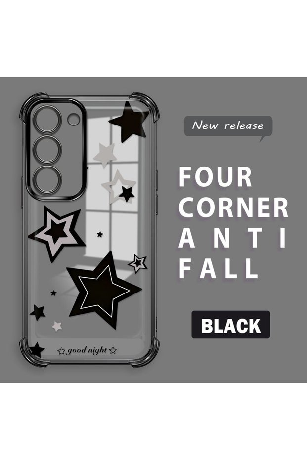 Samsung Galaxy S23 Compatible Transparent Back Four Corners Reinforced Impact Protection Silicone Case