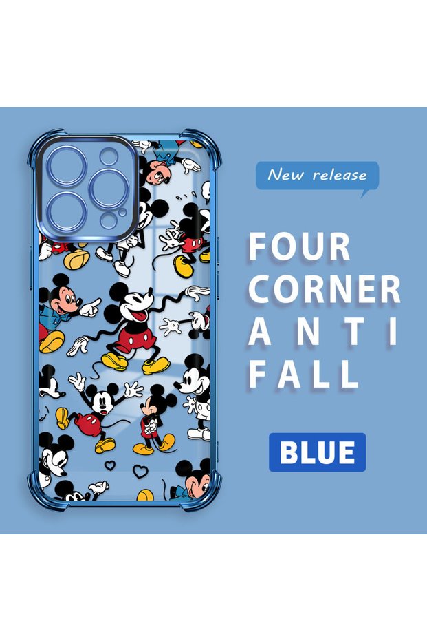 iPhone 15 Pro Compatible Transparent Back Four-Corner Reinforced Impact Protection Silicone Case
