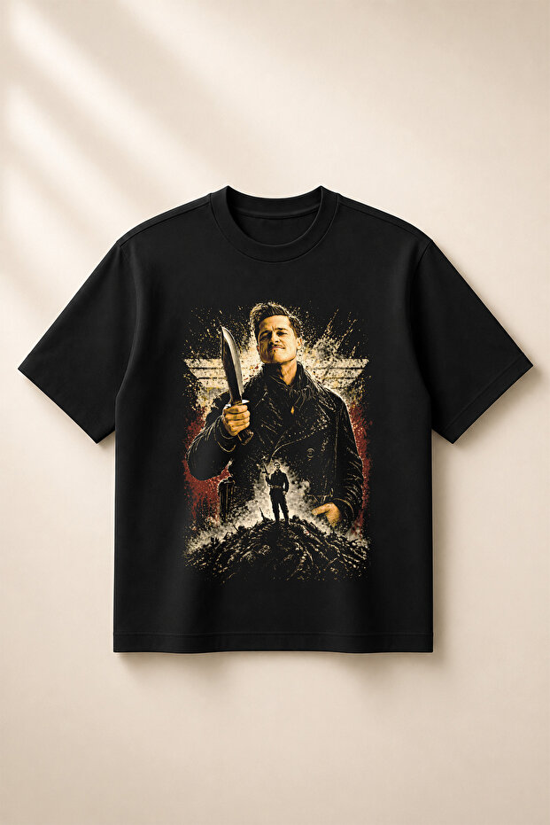 Inglourious Basterds Printed Oversize Boxy Cut Unisex 100% Cotton Tshirt (190 Gsm)