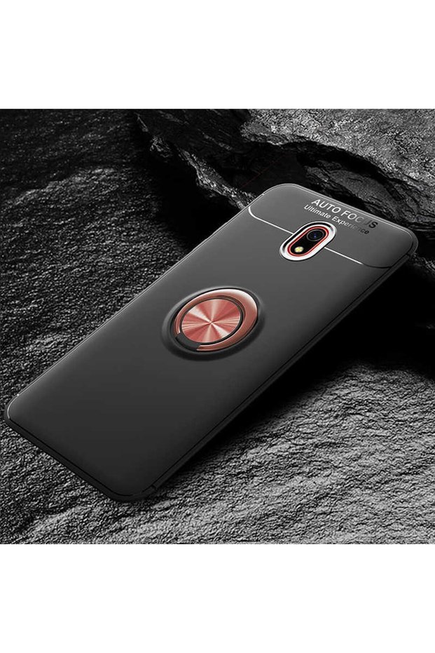 Silicone Ravel Cover with Rotatable Ring Stand for Xiaomi Redmi 8A Compatible Mobile Phone