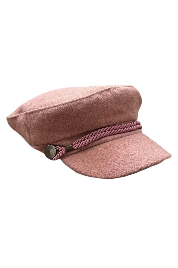 Winter Stamped Fabric Women's Captain Hat