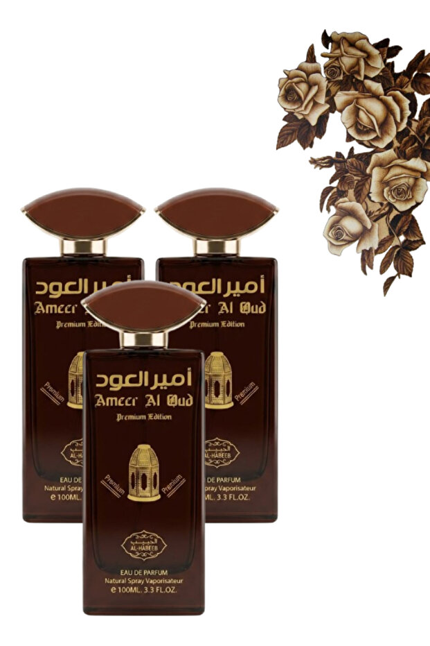 3 قطع من عطر أمير العود الفاخر إصدار بريميوم 100 مل