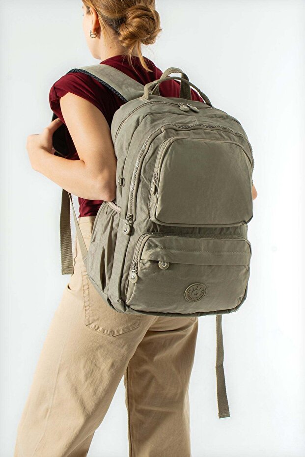 Ultra Light Multi-Pocket Waterproof Backpack Unisex Mink (Model: 571-2H)